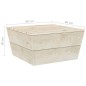 vidaXL Muebles de palets para jardín 3 pzas madera de abeto impregnada