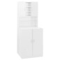 vidaXL Mueble de lavadora blanco brillo vidaXL Mueble de lavadora blanco brillo
