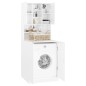 vidaXL Mueble de lavadora blanco brillo vidaXL Mueble de lavadora blanco brillo