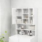 vidaXL Mueble de lavadora blanco brillo vidaXL Mueble de lavadora blanco brillo
