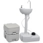 vidaXL Juego de inodoro con lavabo portátil para camping vidaXL Juego de inodoro con lavabo portátil para camping