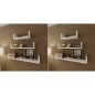 vidaXL Estantes de pared 6 unidades blanco vidaXL Estantes de pared 6 unidades blanco