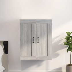 vidaXL Armario colgante de pared gris Sonoma 69,5x32,5x90 cm