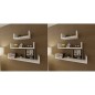 vidaXL Estantes de pared 6 unidades blanco vidaXL Estantes de pared 6 unidades blanco