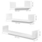vidaXL Estantes de pared 6 unidades blanco vidaXL Estantes de pared 6 unidades blanco