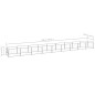 vidaXL Perrera plateada 9 m² acero vidaXL Perrera plateada 9 m² acero