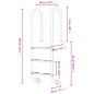 vidaXL Escalera para piscina acero inoxidable 304 54x38x158 cm vidaXL Escalera para piscina acero inoxidable 304 54x38x158 cm