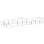 vidaXL Perrera plateada 16 m² acero vidaXL Perrera plateada 16 m² acero