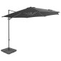 vidaXL Sombrilla de jardín con base portátil gris antracita vidaXL Sombrilla de jardín con base portátil gris antracita