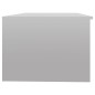 vidaXL Mesa de centro madera de ingeniería blanco brillo 102x50x36 cm vidaXL Mesa de centro madera de ingeniería blanco brillo 102x50x36 cm
