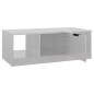 vidaXL Mesa de centro madera de ingeniería blanco brillo 102x50x36 cm vidaXL Mesa de centro madera de ingeniería blanco brillo 102x50x36 cm