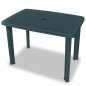 vidaXL Set de mesa y sillas bistró de jardín 3 piezas plástico verde vidaXL Set de mesa y sillas bistró de jardín 3 piezas plástico verde