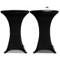 vidaXL Mantel elástico para mesa alta 4 unidades negro Ø80 cm vidaXL Mantel elástico para mesa alta 4 unidades negro Ø80 cm