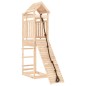 vidaXL Casa de juegos con pared de escalada madera maciza pino vidaXL Casa de juegos con pared de escalada madera maciza pino