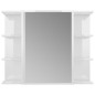 vidaXL Juego muebles de baño 4 pzas madera de ingeniería blanco brillo vidaXL Juego muebles de baño 4 pzas madera de ingeniería blanco brillo
