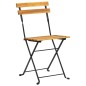 vidaXL Set de comedor de jardín plegable 5 pzas madera maciza acacia