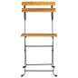 vidaXL Set de comedor de jardín plegable 5 pzas madera maciza acacia