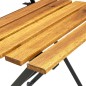 vidaXL Set de comedor de jardín plegable 5 pzas madera maciza acacia