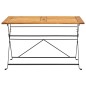 vidaXL Set de comedor de jardín plegable 5 pzas madera maciza acacia