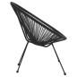 vidaXL Juego de comedor de jardín 5 piezas ratán PVC negro vidaXL Juego de comedor de jardín 5 piezas ratán PVC negro