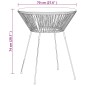 vidaXL Juego de comedor de jardín 5 piezas ratán PVC negro vidaXL Juego de comedor de jardín 5 piezas ratán PVC negro