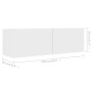 vidaXL Muebles de TV 4 uds madera de ingeniería blanco 100x30x30 cm