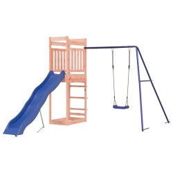 vidaXL Parque infantil de exterior madera maciza Douglas
