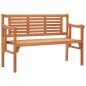 vidaXL Banco de jardín plegable madera maciza de eucalipto 120 cm vidaXL Banco de jardín plegable madera maciza de eucalipto 120 cm