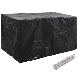 vidaXL Fundas de muebles de jardín 2 uds 8 ojales 180x70x90 cm