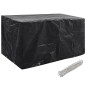 vidaXL Fundas de muebles de jardín 2 uds 8 ojales 180x70x90 cm vidaXL Fundas de muebles de jardín 2 uds 8 ojales 180x70x90 cm