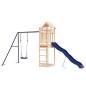 vidaXL Parque infantil de exterior madera maciza de pino