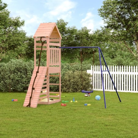 vidaXL Parque infantil de exterior madera maciza Douglas