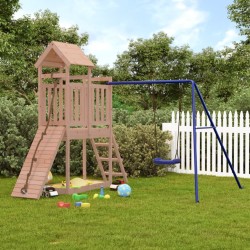 vidaXL Parque infantil de exterior madera maciza Douglas