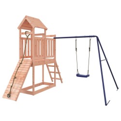 vidaXL Parque infantil de exterior madera maciza Douglas