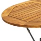 vidaXL Comedor de jardín plegable 7 piezas de madera maciza de acacia vidaXL Comedor de jardín plegable 7 piezas de madera maciza de acacia