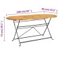 vidaXL Comedor de jardín plegable 7 piezas de madera maciza de acacia vidaXL Comedor de jardín plegable 7 piezas de madera maciza de acacia