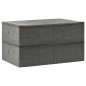 vidaXL Cajas de almacenaje 2 unidades tela gris antracita 70x40x18 cm vidaXL Cajas de almacenaje 2 unidades tela gris antracita 70x40x18 cm