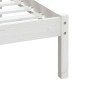 vidaXL Estructura de cama madera maciza de pino blanco 90x200 cm