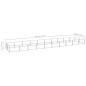 vidaXL Perrera plateada 20 m² acero vidaXL Perrera plateada 20 m² acero