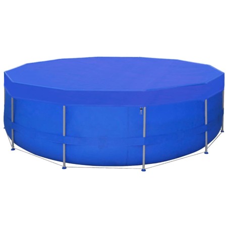 vidaXL Cubierta de piscina 2 unidades redonda PE 540 cm 90 g/m²