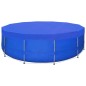 vidaXL Cubierta de piscina 2 unidades redonda PE 540 cm 90 g/m²