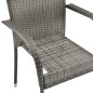 vidaXL Juego de comedor para jardín 5 piezas gris vidaXL Juego de comedor para jardín 5 piezas gris