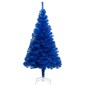 vidaXL Árbol de Navidad preiluminado con luces y bolas azul 210 cm vidaXL Árbol de Navidad preiluminado con luces y bolas azul 210 cm