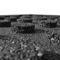 vidaXL Losetas de goma protección de caídas 12 uds 50x50x3 cm negras