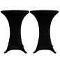 vidaXL Mantel elástico para mesa alta 4 unidades negro Ø60 cm vidaXL Mantel elástico para mesa alta 4 unidades negro Ø60 cm