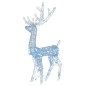 vidaXL Adorno de renos de Navidad acrílico 3 uds blanco frío 120 cm vidaXL Adorno de renos de Navidad acrílico 3 uds blanco frío 120 cm