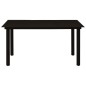 vidaXL Set de comedor de jardín 5 pzas cuerda de algodón y acero negro vidaXL Set de comedor de jardín 5 pzas cuerda de algodón y acero negro