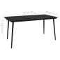 vidaXL Set de comedor de jardín 5 pzas cuerda de algodón y acero negro vidaXL Set de comedor de jardín 5 pzas cuerda de algodón y acero negro