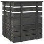 vidaXL Muebles palets de jardín 3 pzas madera maciza pino gris oscuro vidaXL Muebles palets de jardín 3 pzas madera maciza pino gris oscuro