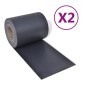 vidaXL Pantalla privacidad de jardín 2 uds PVC gris oscuro 70x0,19 m vidaXL Pantalla privacidad de jardín 2 uds PVC gris oscuro 70x0,19 m